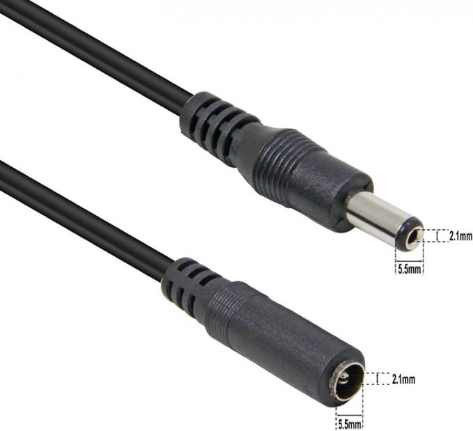 1M 2M 3M Άντρας προς Γυναίκα 5.5X2.1mm DC Jack Ηλεκτρική τροφοδοσία Καλώδιο επεκτάσεως φορτιστή για κάμερα CCTV LED Strip 5