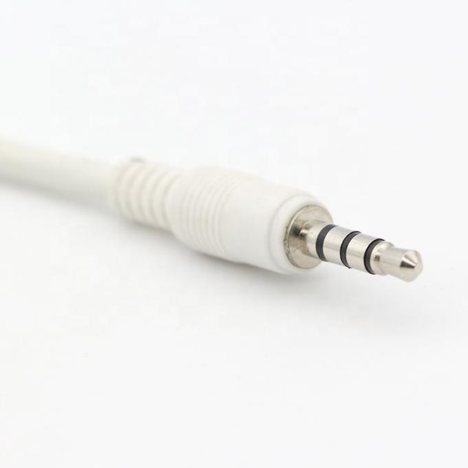 Προσαρμοσμένο λευκό 3.5mm TRRS Audio DC Jack σε JST 2.0mm 2.54mm Pitch Connector Assembly Cable 1