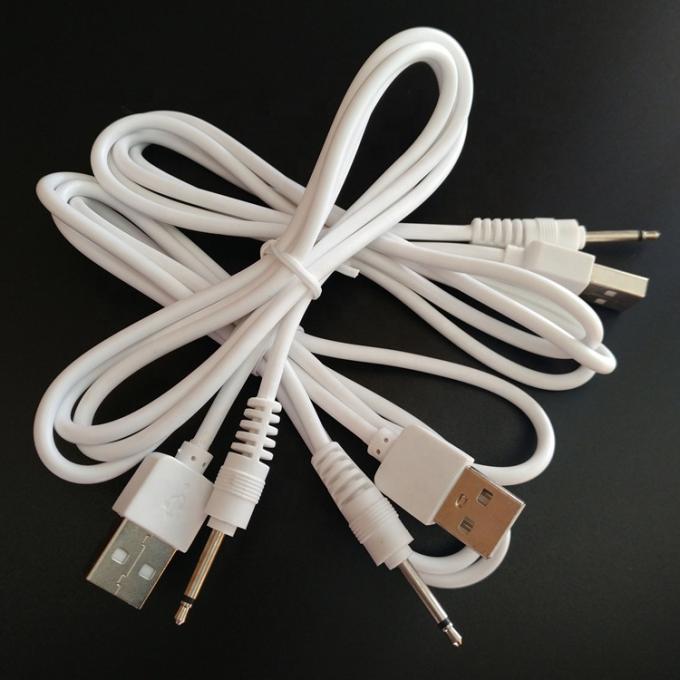 Πολλαπλών μεγεθών καλώδιο φόρτισης ισχύος USB έως 2,5 mm DC Jack για δονητή 4