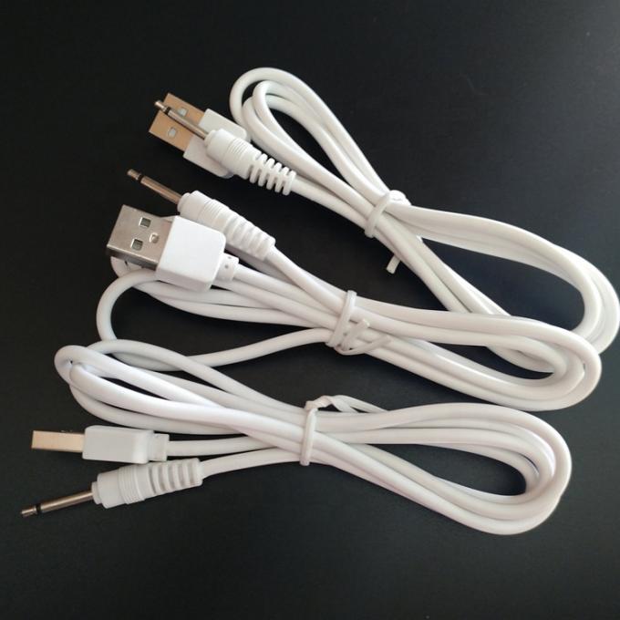 Πολλαπλών μεγεθών καλώδιο φόρτισης ισχύος USB έως 2,5 mm DC Jack για δονητή 5