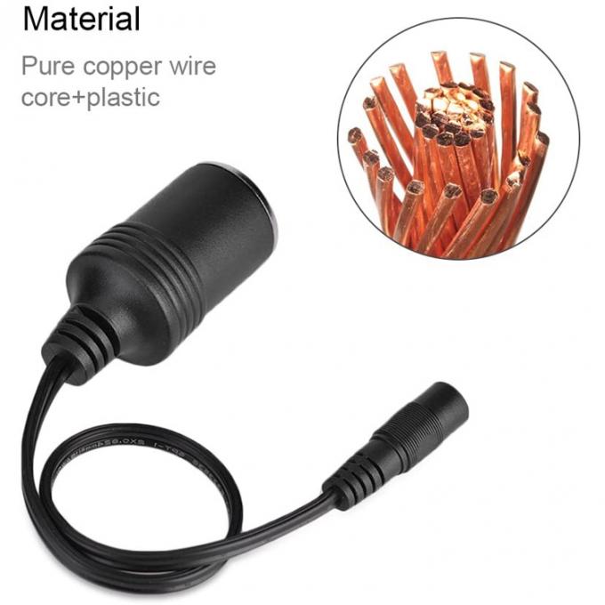 120W 12V 10A γυναικεία πρίζα τσιγάρου αυτοκινήτου σε συνεχές ρεύμα 5.5mm x 2.1mm καλώδιο προσαρμογέα ισχύος 3