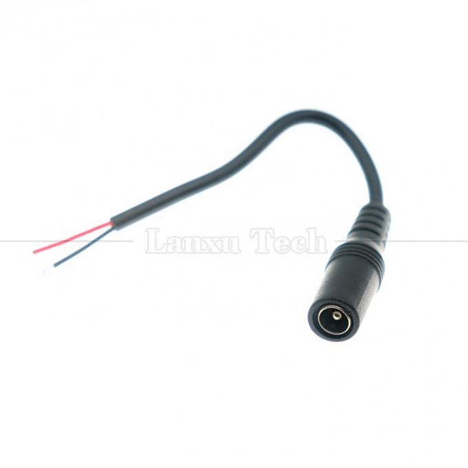 Προσαρμοσμένο DC Female Barrel Jack Plug 5.5x2.1mm Connector για να ανοίξετε καλώδιο καλωδίου για φως LED 1