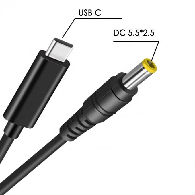 60W 20V 3A USB τύπου C PD φόρτιση σε καλώδιο DC Jack Power Adapter για φορητό υπολογιστή 1