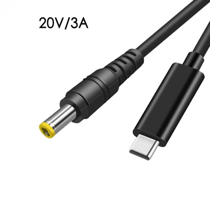 60W 20V 3A USB τύπου C PD φόρτιση σε καλώδιο DC Jack Power Adapter για φορητό υπολογιστή 2