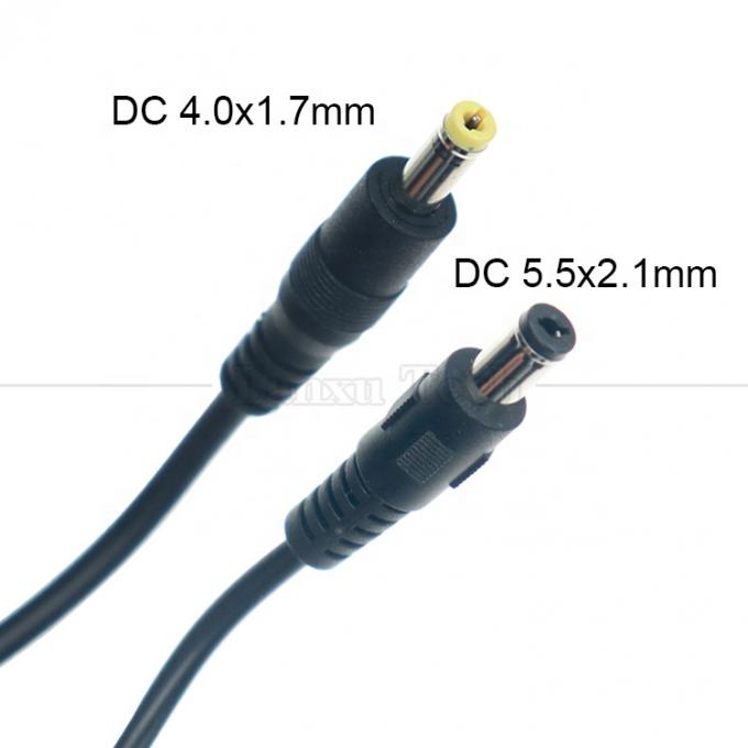 Υψηλής ποιότητας 18 20 22 24 26 28 AWG 5.5x2.1mm αρσενικό έως 4,0x1.7mm Jack αρσενικό DC τροφοδοσία ηλεκτρικής ενέργειας 3