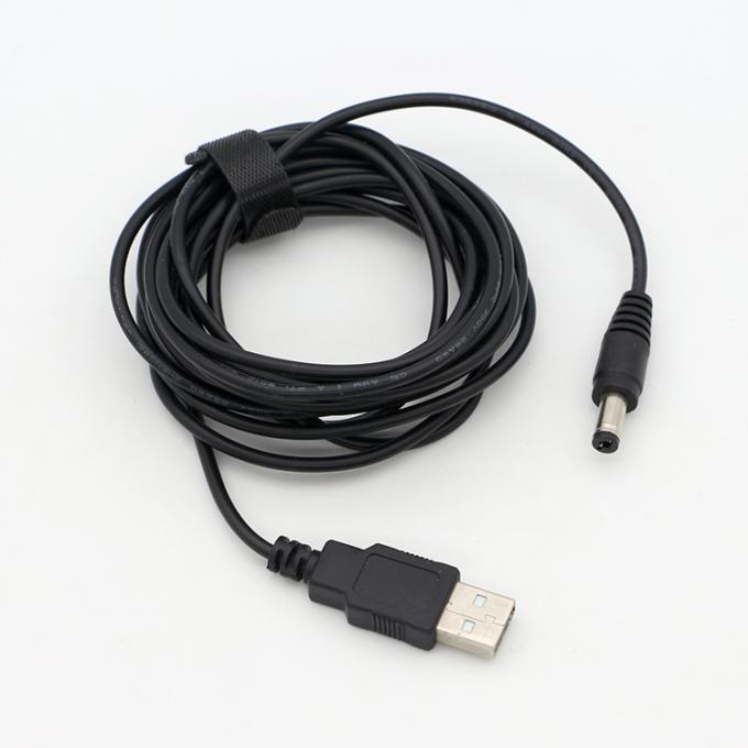 1M 2A 5V USB σε DC 5.5x2.1mm Barrel Jack Power Charger Cable για φως Led Φώτα Φωνάκτης Φαν Tablet Camera Router TV Box 9