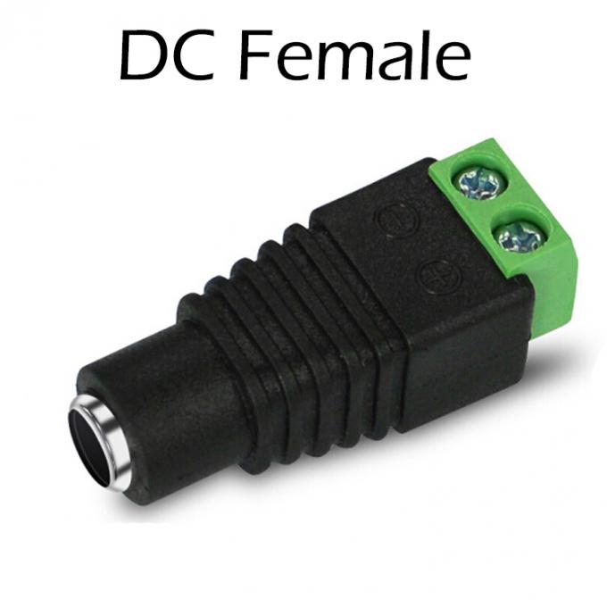 Χωρίς συγκόλληση 12v 24v 5,5x2,5mm 5,5x2,1mm Δυναμικό DC Connector Jack Adapter για κάμερες CCTV LED Strip Lights 4