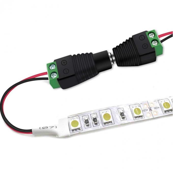 Χωρίς συγκόλληση 12v 24v 5,5x2,5mm 5,5x2,1mm Δυναμικό DC Connector Jack Adapter για κάμερες CCTV LED Strip Lights 5