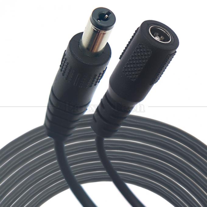 Προσαρμοσμένο 16AWG 18 20 22 24 26 28 AWG αρσενικό προς αρσενικό 5.5x2.1mm 5.5x2.5mm 3.5x1.35mm 12V DC Plug Power Supply Extension Cable για CCTV 2
