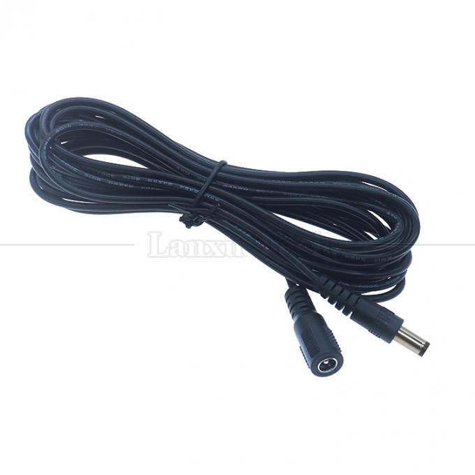 Προσαρμοσμένο 16AWG 18 20 22 24 26 28 AWG αρσενικό προς αρσενικό 5.5x2.1mm 5.5x2.5mm 3.5x1.35mm 12V DC Plug Power Supply Extension Cable για CCTV 5
