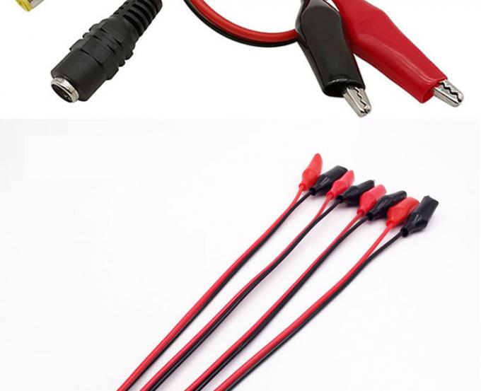 30cm DC 5,5x2,1mm αρσενικό θηλυκό σε διπλό αλγατορίτη κλιπ τροφοδοσία ηλεκτρικής ενέργειας καλώδιο DC 3