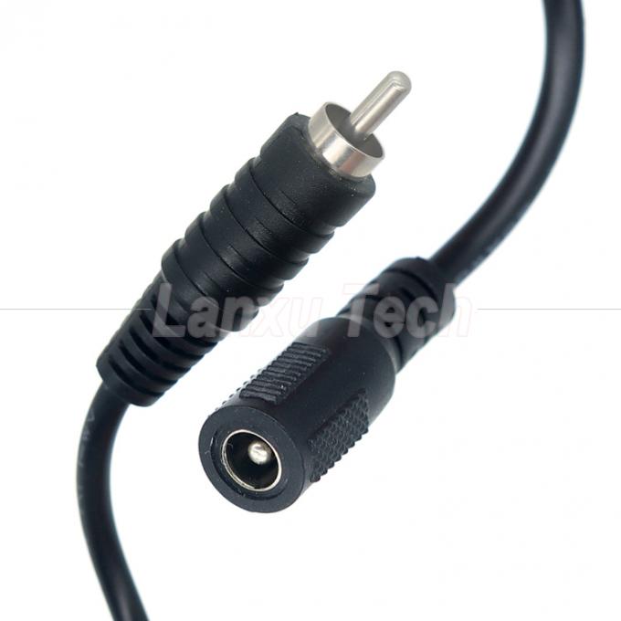 RCA αρσενικό σε συνεχές ρεύμα 5.5x2.1 5.5x2.5 3.5x1.35mm θηλυκό Plug Barrel Jack Pedal 12V DC Power Cable 0