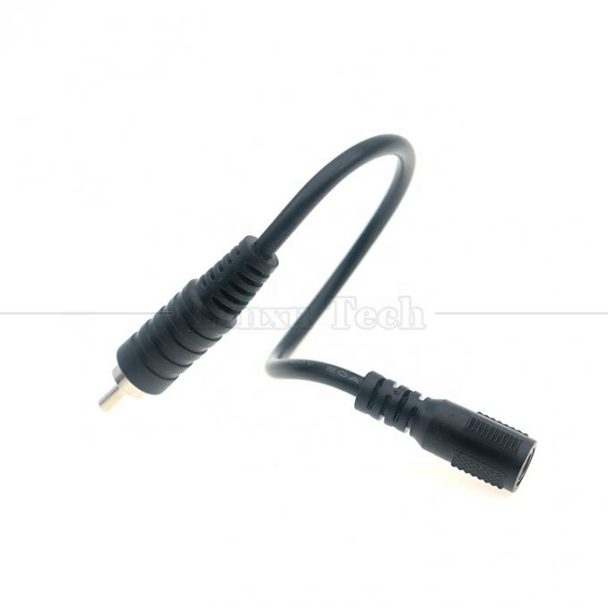 RCA αρσενικό σε συνεχές ρεύμα 5.5x2.5mm 5.5x2.1mm θηλυκό Plug Barrel Jack 12V DC καλώδιο τροφοδοσίας πεδίου 2