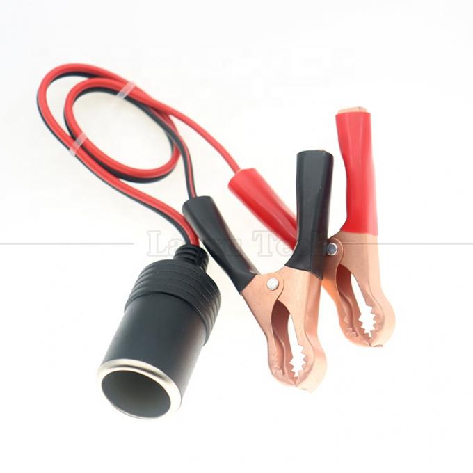 12V μπαταρία Αλιγάτορα Κλιπ Κλιπ για το αυτοκίνητο αναπτήρα τσιγάρων θηλυκό προιόντα προσαρμογή ισχύος καλώδιο 4