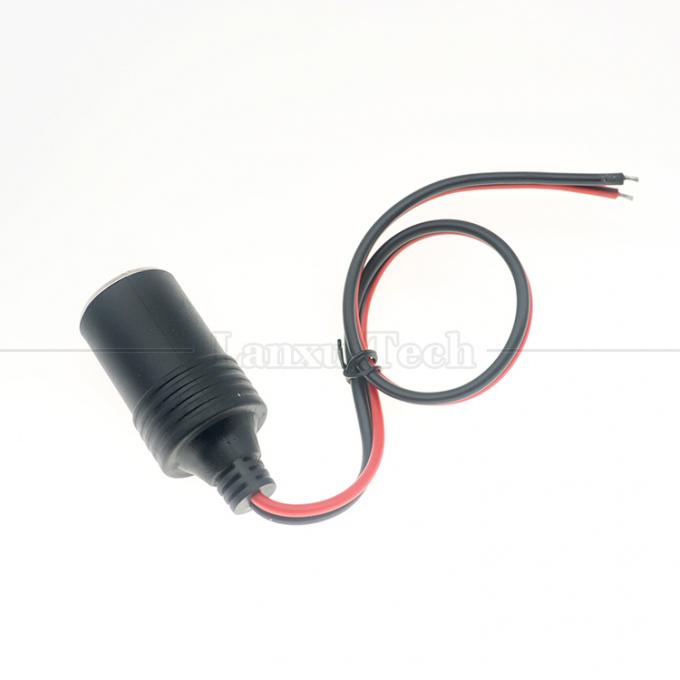 12V 24V 10A 18AWG συνεχής ρεύμα αυτοκινητοκινητήρα αναπτήρα τσιγάρων θηλυκή πρίζα πρίζα ηλεκτρικού προσαρμογέα καλώδιο επέκτασης 4