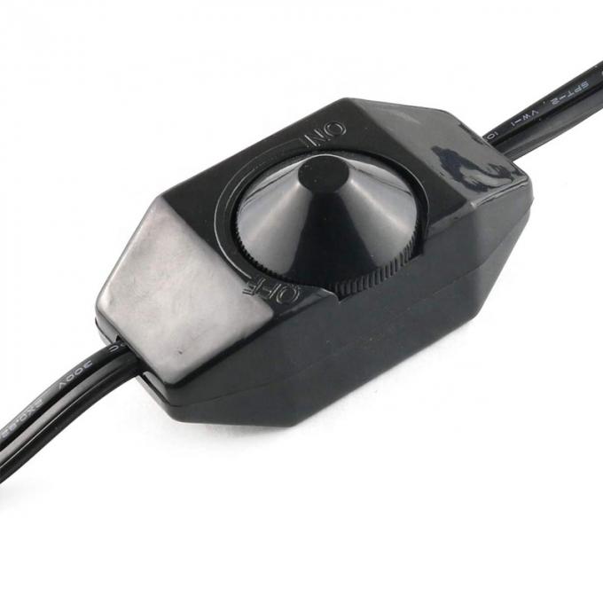 1.8m περιστρεφόμενο κουμπί ρυθμιζόμενο LED dimmer διακόπτη ελεγκτή καλώδιο ρεύματος για λάμπα LED ταινία 3