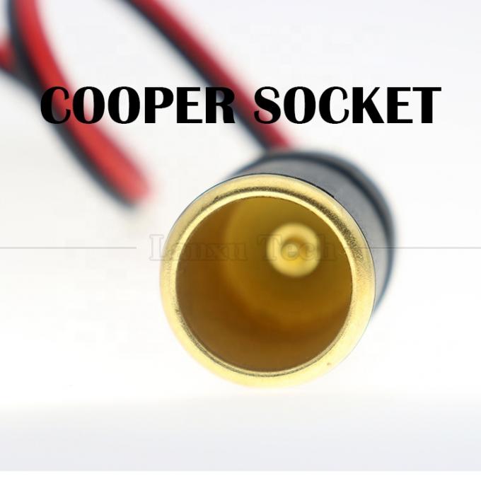 12V 24V 20A Pure Cooper DC αυτοκινητοκινητήρα αναπτήρα τσιγάρων θηλυκό πλέγμα πρίζας προσαρμογέα ρεύματος καλώδιο επέκτασης 2