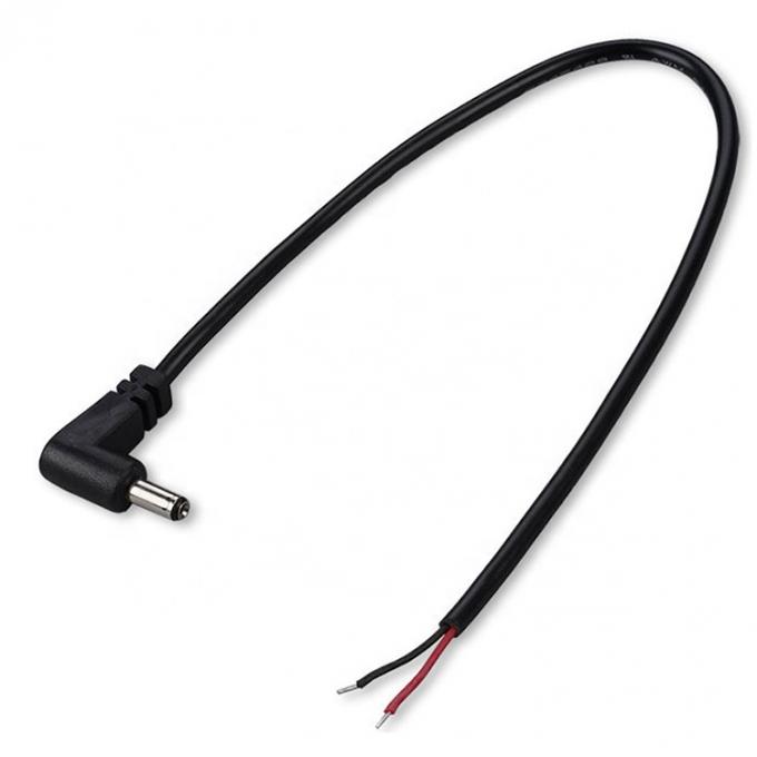 90 μοίρες δεξιά γωνία DC Jack 5.5x2.1mm 5.5x2.5mm 1.35x3.5mm για να ανοίξει το καλώδιο Pigtail 1