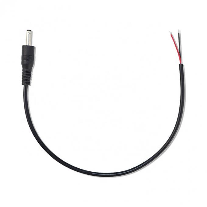 90 μοίρες δεξιά γωνία DC Jack 5.5x2.1mm 5.5x2.5mm 1.35x3.5mm για να ανοίξει το καλώδιο Pigtail 4