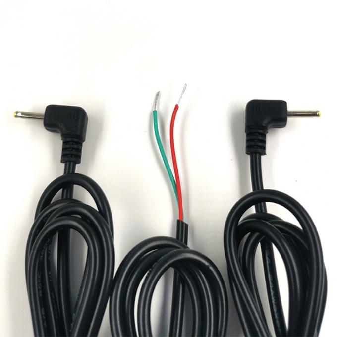 Προσαρμοσμένο 90 βαθμών γωνία DC βαρέλι Jack 2.5x0.7mm για να απογυμνωθεί καλωδιωμένο γυμνό καλώδιο 5