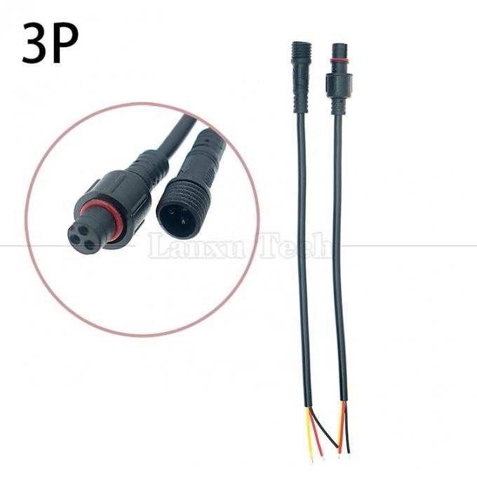 Προσαρμογή Αδιάβροχο 2pin 3pin 4pin M12 καλώδιο σύνδεσης για LED 4