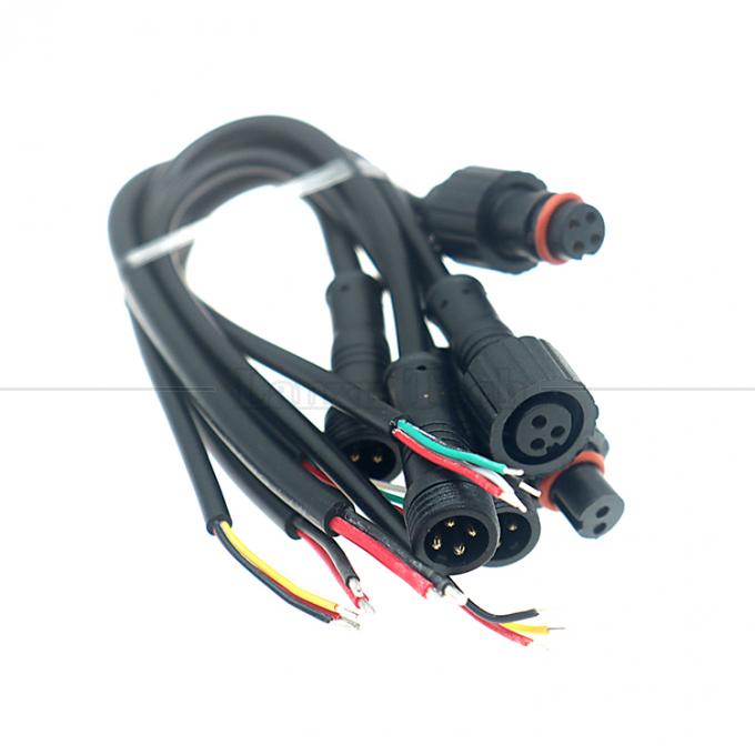 Προσαρμογή IP67 IP68 Αδιάβροχο M12 2pin 3pin 4pin M12 DC για να ανοίξετε γυμνά καλώδια Τελικό καλώδιο για φως LED 7