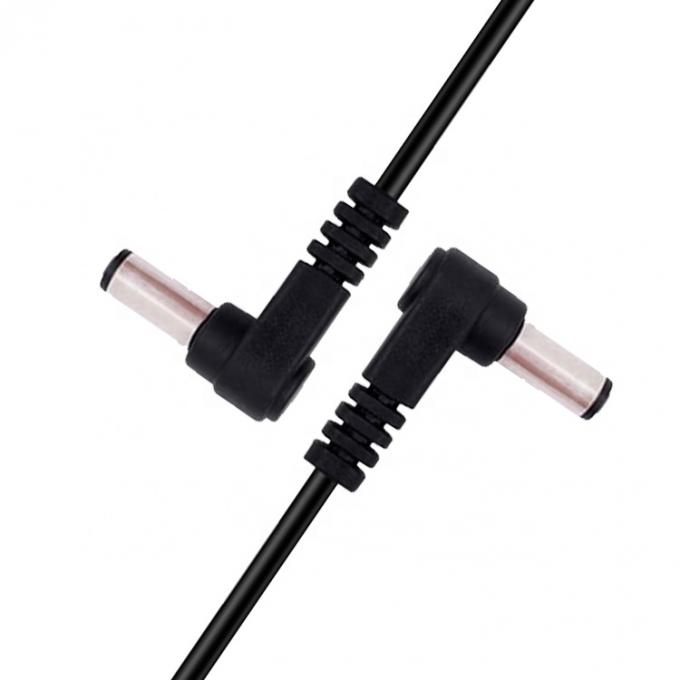 90 μοίρες γωνία από αρσενικό σε αρσενικό 5.5x2.1mm DC καλώδιο επέκτασης ισχύος 2