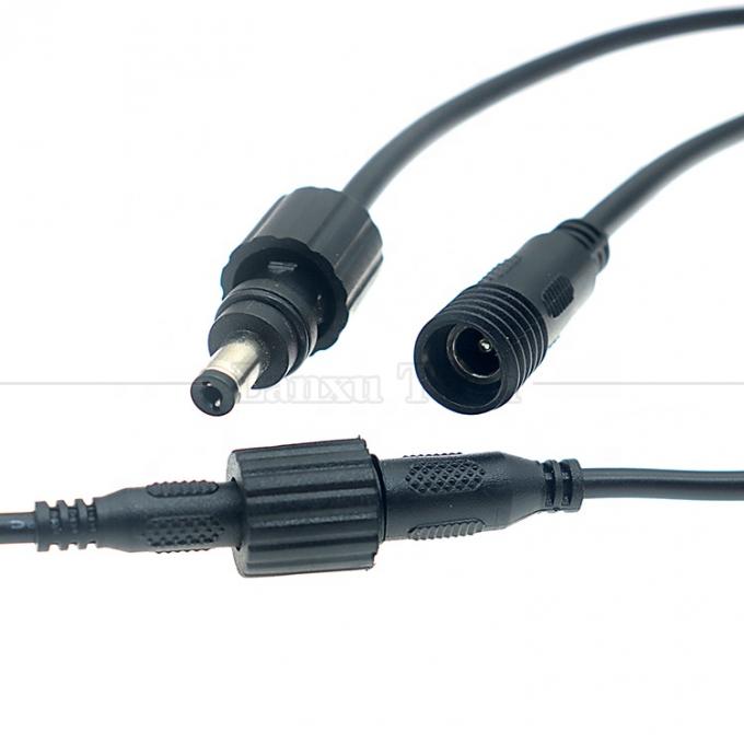 IP67 Αδιάβροχο αρσενικό θηλυκό 5.5x2.1mm 5.5x2.5mm 3.5x1.35mm Jack DC Power Extension Cable 1