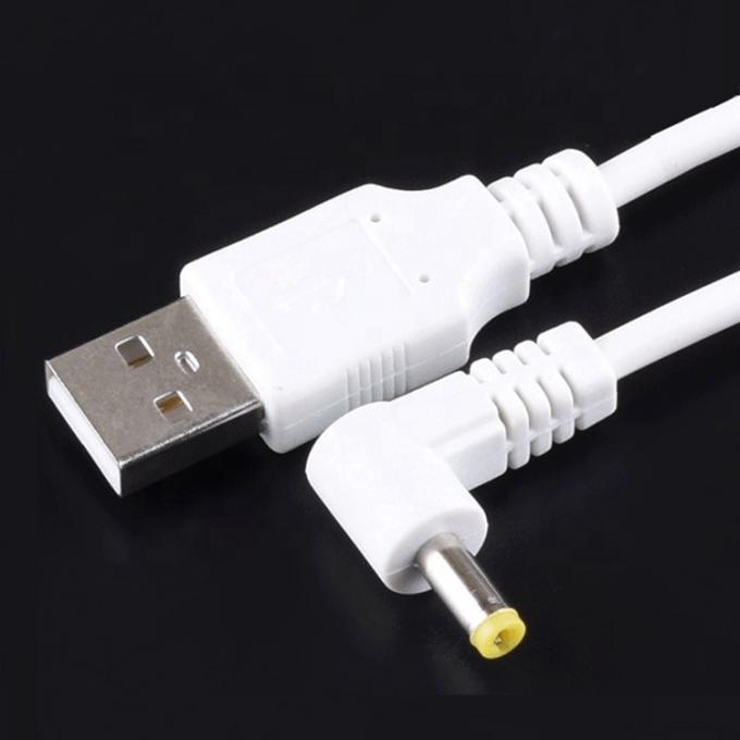 90 μοίρες γωνία σχήμα L 1m USB σε DC αρσενικό καλώδιο φόρτισης επέκτασης 4.0x1.7mm 2