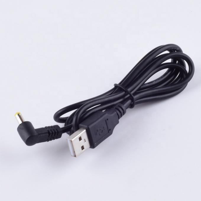 90 μοίρες γωνία σχήμα L 1m USB σε DC αρσενικό καλώδιο φόρτισης επέκτασης 4.0x1.7mm 3
