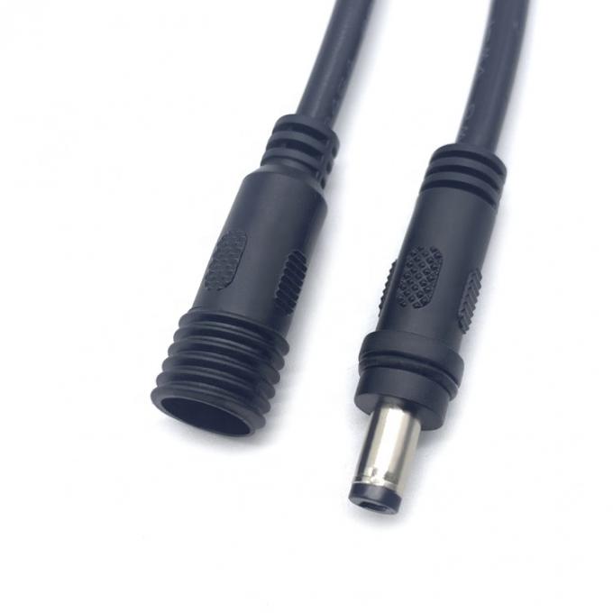 Άντρας προς θηλυκό 5.5x2.1mm 5.5x2.5mm 3.5x1.35mm Αδιάβροχο καλώδιο επεκτάσεως ισχύος συνεχούς τροχιάς 4