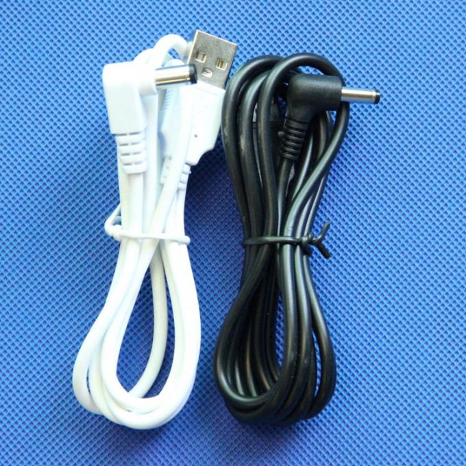 Λευκό μαύρο USB αρσενικό προς 90 μοίρες δεξιά γωνία 5.5 X 2.1mm 5.5x2.5mm 3.5x1.35mm 4..0x1.7mm αρσενικό καλώδιο DC 2