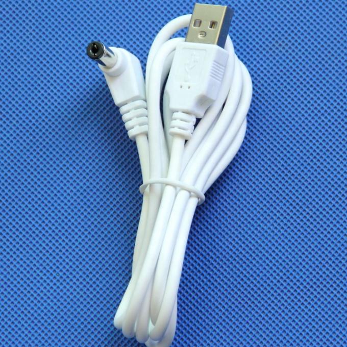 Λευκό μαύρο USB αρσενικό προς 90 μοίρες δεξιά γωνία 5.5 X 2.1mm 5.5x2.5mm 3.5x1.35mm 4..0x1.7mm αρσενικό καλώδιο DC 3