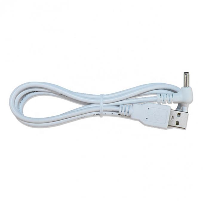 Λευκό Μαύρο 90 μοίρες γωνία 5.5x2.1mm 5.5x2.5mm 1.35x3.5mm USB σε DC καλώδιο ρεύματος 2