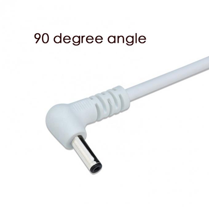 Λευκό Μαύρο 90 μοίρες γωνία 5.5x2.1mm 5.5x2.5mm 1.35x3.5mm USB σε DC καλώδιο ρεύματος 4