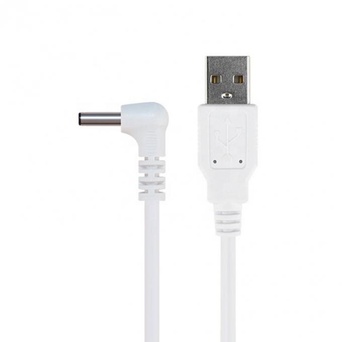 Λευκό Μαύρο 90 μοίρες γωνία 5.5x2.1mm 5.5x2.5mm 1.35x3.5mm USB σε DC καλώδιο ρεύματος 3