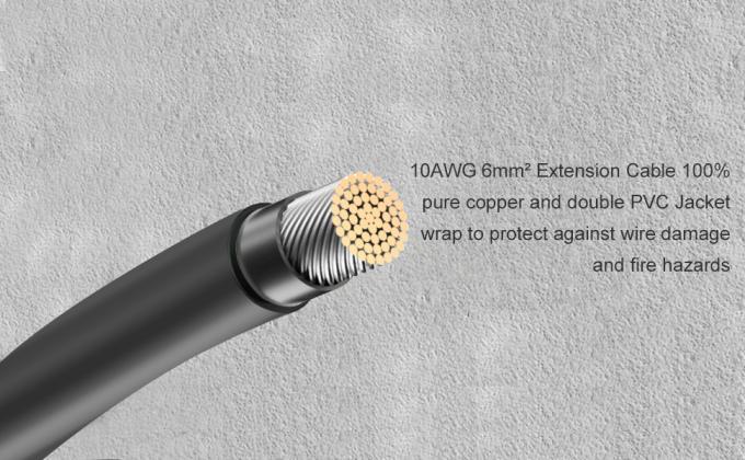 10AWG 6mm Αδιάβροχο Ηλιακό Καλώδιο Ηλιακό Πανέλιο Διορθωτής Σύρματος Ηλιακό Καλώδιο Επέκτασης με Γυναικεία και Ανδρικά Συνδέτες 3
