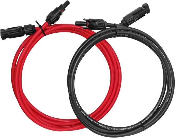 10AWG 6mm Αδιάβροχο Ηλιακό Καλώδιο Ηλιακό Πανέλιο Διορθωτής Σύρματος Ηλιακό Καλώδιο Επέκτασης με Γυναικεία και Ανδρικά Συνδέτες 1
