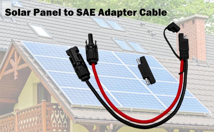 10AWG SAE σε ηλιακό πάνελ προσαρμογέα καλώδιο επέκτασης RV Ηλιακό πάνελ σύνδεσμος καλώδιο για RV Καραβάνι Ηλιακά πάνελ μπαταρία φόρτιση 7