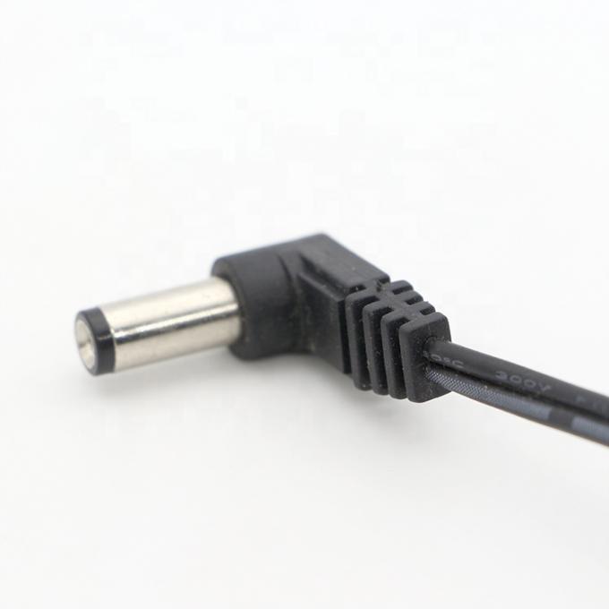 90 μοίρες γωνία DC βαρέλι Jack 2.1x5.5mm αρσενικό θηλυκό για να ανοίξει Pigtail DC καλώδιο ρεύματος 3