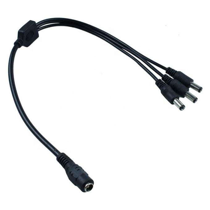 1 εισροή σε 3 έξοδο 1 θηλυκό σε 3 αρσενικό 5.5x2.1 mm DC καλώδιο διαίρεσης τροφοδοσίας για λωρίδα LED CCTV 5