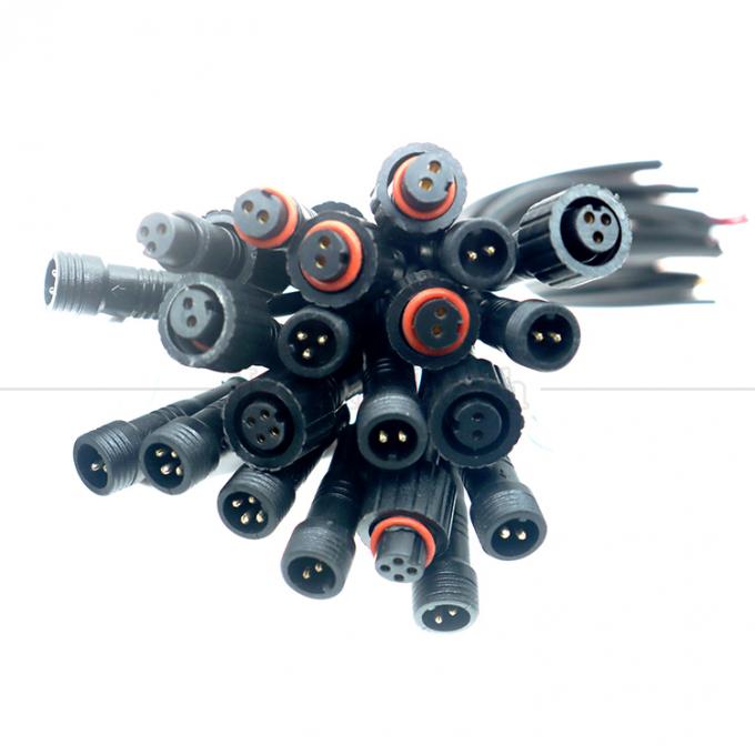 Προσαρμογή IP67 IP68 Αδιάβροχο M12 2pin 3pin 4pin M12 DC για να ανοίξετε γυμνά καλώδια Τελικό καλώδιο για φως LED 6
