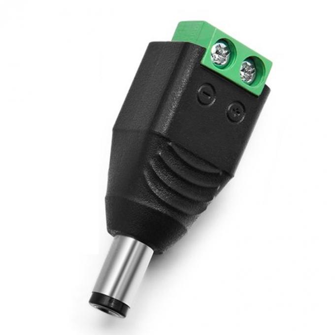 Χωρίς συγκόλληση 12v 24v 5.5x2.5mm 5.5x2.1mm Άντρας DC σύνδεσμος πλέγματος ρεύματος Jack Adapter για κάμερα CCTV LED Strip Lights 2