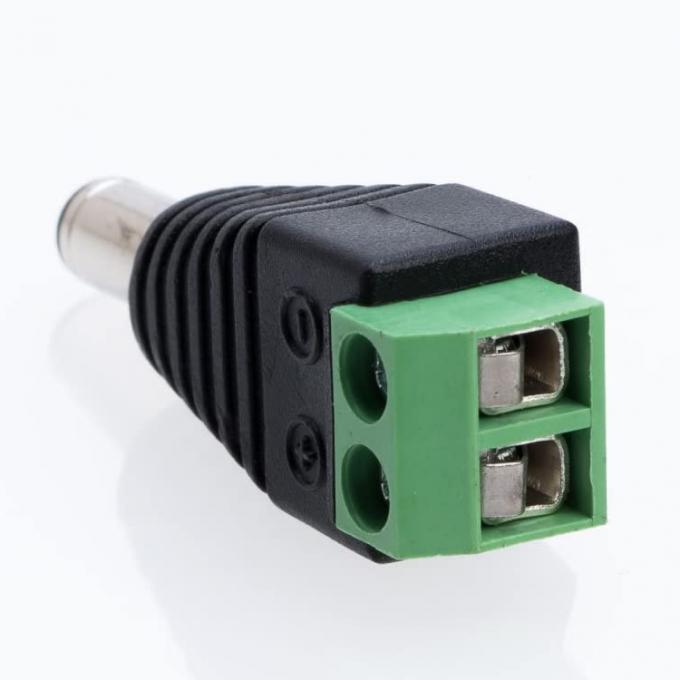 Χωρίς συγκόλληση 12v 24v 5.5x2.5mm 5.5x2.1mm Άντρας DC σύνδεσμος πλέγματος ρεύματος Jack Adapter για κάμερα CCTV LED Strip Lights 3