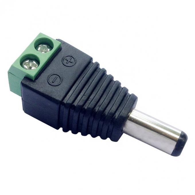 Χωρίς συγκόλληση 12v 24v 5.5x2.5mm 5.5x2.1mm Άντρας DC σύνδεσμος πλέγματος ρεύματος Jack Adapter για κάμερα CCTV LED Strip Lights 1