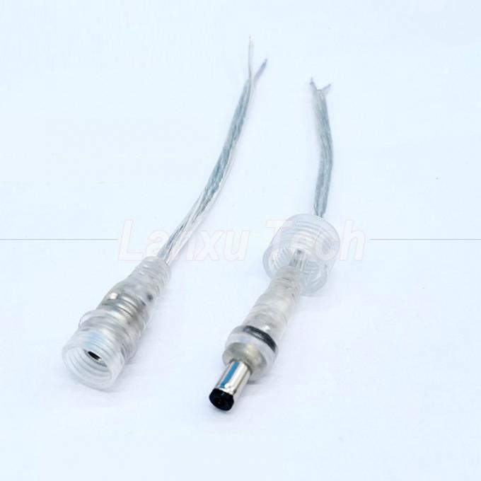 Αδιάβροχο αρσενικό προς θηλυκό DC.5x2.1mm Barrel Jack Power Extension Cable για LED Strip Lamp Bulb Light 1