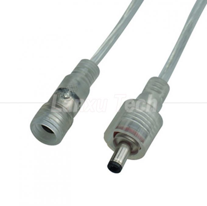 Αδιάβροχο αρσενικό προς θηλυκό DC.5x2.1mm Barrel Jack Power Extension Cable για LED Strip Lamp Bulb Light 4