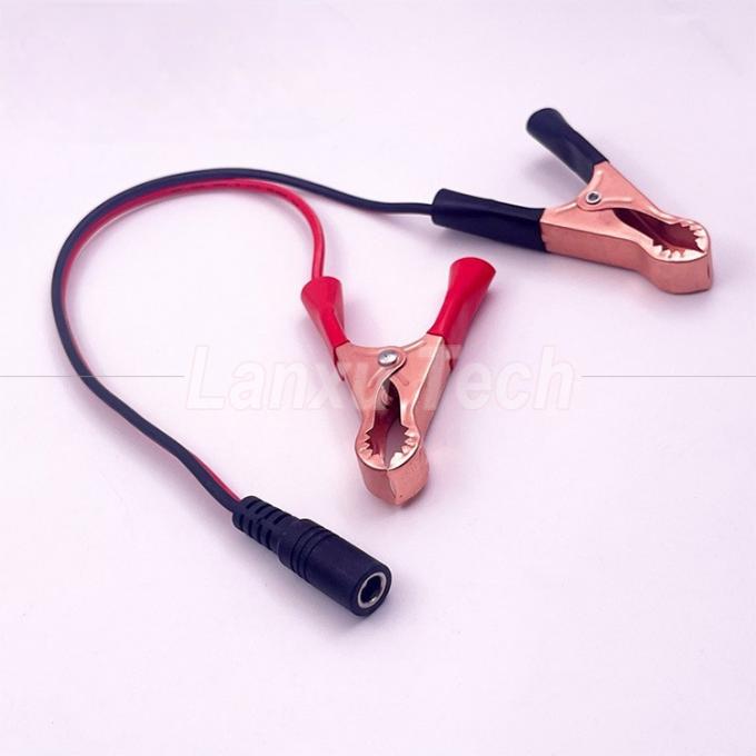 Άντρας Γυναίκα DC Jack Plug 5.5x2.1mm για Alligator Clips Φορτιστή αυτοκινήτου καλώδιο τροφοδοσίας ρεύματος 2