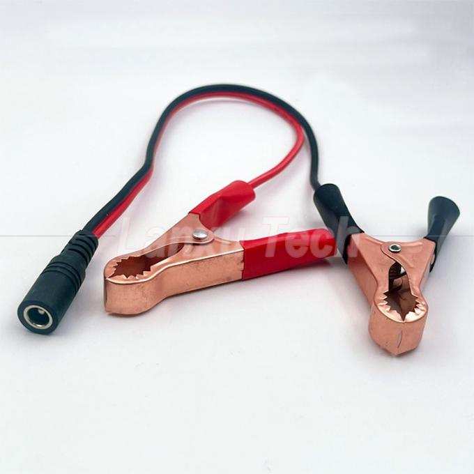 Άντρας Γυναίκα DC Jack Plug 5.5x2.1mm για Alligator Clips Φορτιστή αυτοκινήτου καλώδιο τροφοδοσίας ρεύματος 4