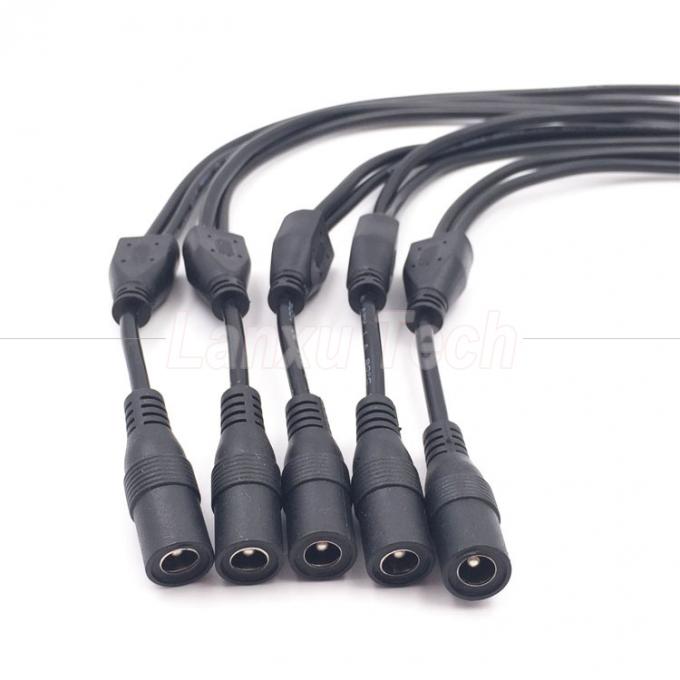 DC αρσενικό θηλυκό 5.5x2.1mm Jack Splitter καλώδιο επέκτασης ισχύος για κάμερα CCTV LED Light 4